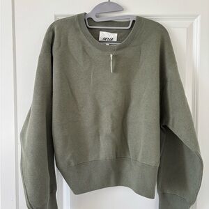 Aerie Sage Green Crew Neck Sweater